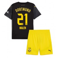 Maglie da calcio Borussia Dortmund Donyell Malen #21 Seconda Maglia Bambino 2024-25 Manica Corta (+ Pantaloni corti)